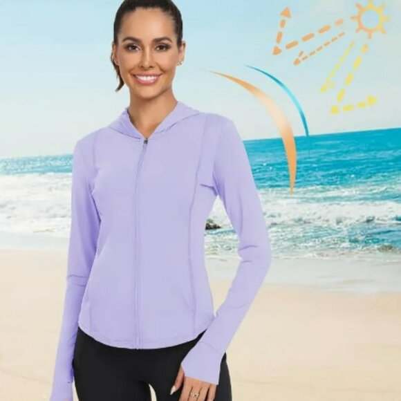 Jackets & Blazers - Women's Light PURPLE Lightweight Sun Protection Hoodies - Like New